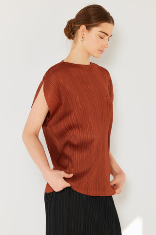 Shop Marina West Swim Rib Pleated Oversized Dolman Sleeve Top - High-Quality U.S. Made Women’s Fashion with Free & Fast Shipping