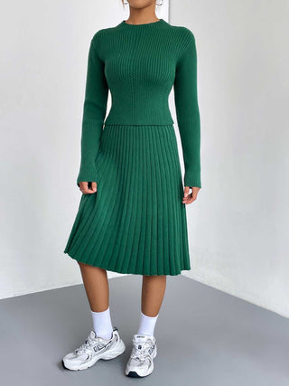 Shop Rib-Knit Sweater and Skirt Set - High-Quality U.S. Made Women’s Fashion with Free Fast Shipping