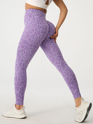 Shop Leopard High Waist Active Pants - High-Quality U.S. Made Women’s Fashion with Free & Fast Shipping