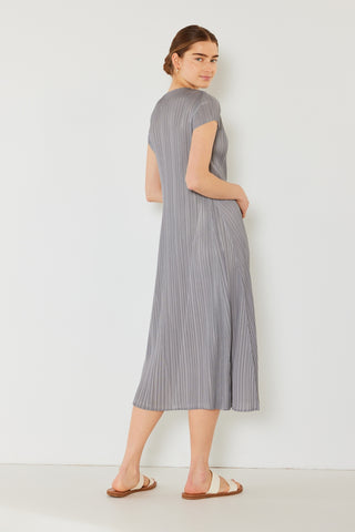 Shop Marina West Swim Pleated Cap Sleeve A-Line Dress - High-Quality U.S. Made Women’s Fashion with Free & Fast Shipping