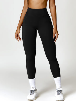 Shop Black High Waist Active Leggings - High-Quality U.S. Made Women’s Fashion with Free & Fast Shipping