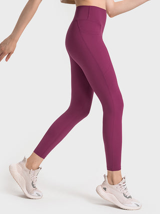 Shop Wide Waistband Active Leggings - High-Quality U.S. Made Women’s Fashion with Free & Fast Shipping