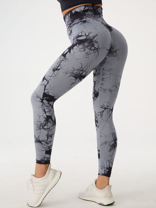 Shop Printed High Waist Active Pants - High-Quality U.S. Made Women’s Fashion with Free & Fast Shipping