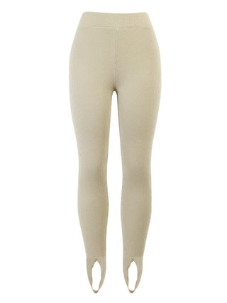 Shop Ribbed Mid Waist Leggings - High-Quality U.S. Made Women’s Fashion with Free & Fast Shipping