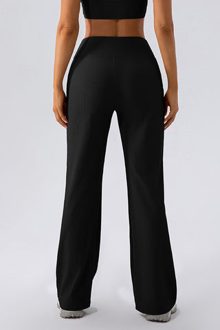 Shop High Waist Straight Active Pants - High-Quality U.S. Made Women’s Fashion with Free & Fast Shipping