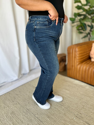 Shop RFM Full Size High Rise Straight Tummy Control Jeans - High-Quality U.S. Made Women’s Fashion with Free Fast Shipping