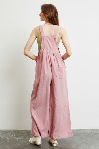 Shop HEYSON Full Size Corduroy Sleeveless Wide-Leg Overall - High-Quality U.S. Made Women’s Fashion with Free & Fast Shipping