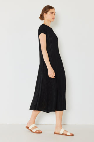 Shop Marina West Swim Pleated Cap Sleeve A-Line Dress - High-Quality U.S. Made Women’s Fashion with Free & Fast Shipping