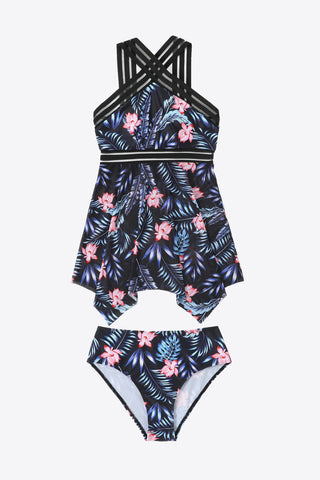 Shop Printed Swim Dress and Bottoms Set - High-Quality U.S. Made Women’s Fashion with Free Fast Shipping