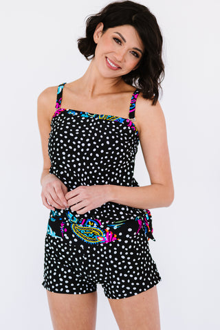 Shop Printed Tied Tankini Set - High-Quality U.S. Made Women’s Fashion with Free & Fast Shipping