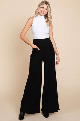 Shop BLACK Culture Code Full Size High Waist Wide Leg Pants - High-Quality U.S. Made Women’s Fashion with Free & Fast Shipping