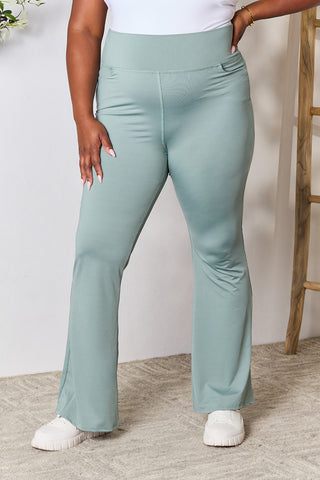 Shop Sage Heimish Full Size Wide Waistband Sports Pants - High-Quality U.S. Made Women’s Fashion with Free & Fast Shipping