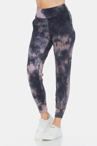 Shop Leggings Depot Tie-Dye High Waist Cropped Leggings - High-Quality U.S. Made Women’s Fashion with Free & Fast Shipping