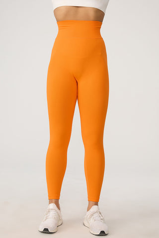 Shop Orange High Waist Active Pants - High-Quality U.S. Made Women’s Fashion with Free & Fast Shipping