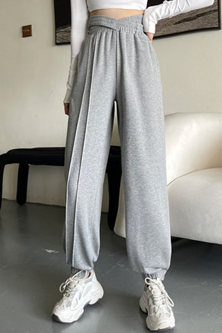 Shop Crisscross Long Sweatpants - High-Quality U.S. Made Women’s Fashion with Free & Fast Shipping