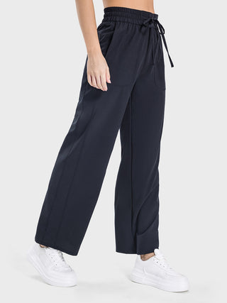 Shop Drawstring Pocketed Active Pants - High-Quality U.S. Made Women’s Fashion with Free & Fast Shipping