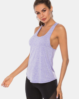 Shop Full Size Scoop Neck Wide Strap Active Tank - High-Quality U.S. Made Women’s Fashion with Free & Fast Shipping