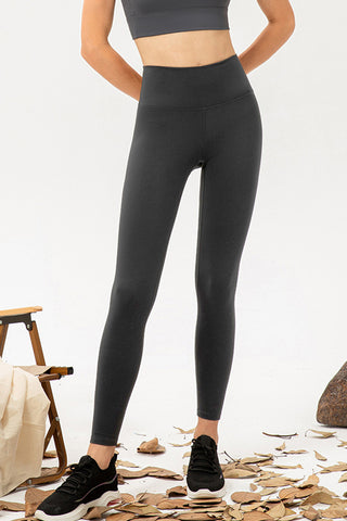 Shop Dark Gray High Waist Skinny Active Pants - High-Quality U.S. Made Women’s Fashion with Free & Fast Shipping