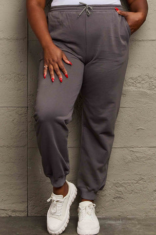 Shop Simply Love Full Size Drawstring Sweatpants - High-Quality U.S. Made Women’s Fashion with Free Fast Shipping