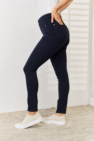 Shop Judy Blue Full Size Garment Dyed Tummy Control Skinny Jeans - High-Quality U.S. Made Women’s Fashion with Free & Fast Shipping