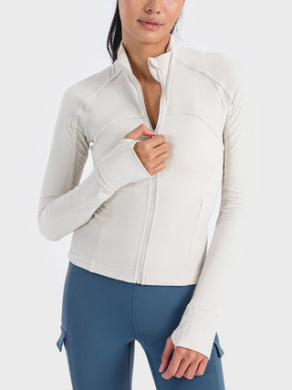 Shop Millennia Zip-Up Long Sleeve Sports Jacket - High-Quality U.S. Made Women’s Fashion with Free & Fast Shipping