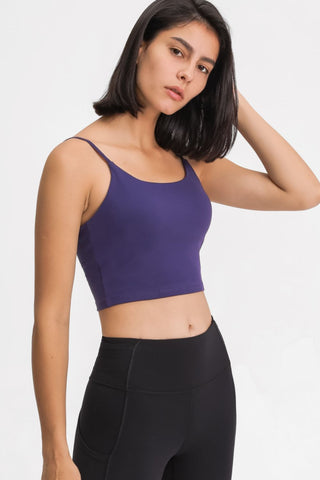 Shop Millennia Feel Like Skin Scoop Neck Sports Cami - High-Quality U.S. Made Women’s Fashion with Free & Fast Shipping