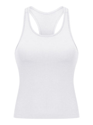 Shop Millennia Round Neck Racerback Active Tank - High-Quality U.S. Made Women’s Fashion with Free & Fast Shipping