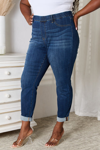 Shop Judy Blue Full Size Skinny Cropped Jeans - High-Quality U.S. Made Women’s Fashion with Free & Fast Shipping