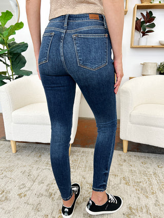 Shop Judy Blue Full Size Classic Handsand Skinny Jeans - High-Quality U.S. Made Women’s Fashion with Free & Fast Shipping