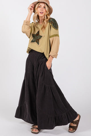 Shop SAGE + FIG High Rise Corduroy Wide Leg Pants - High-Quality U.S. Made Women’s Fashion with Free & Fast Shipping