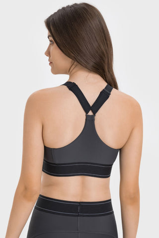 Shop Millennia Contrast Sports Bra - High-Quality U.S. Made Women’s Fashion with Free & Fast Shipping