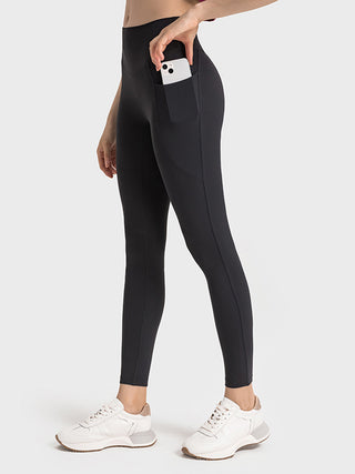 Shop Wide Waistband Active Leggings - High-Quality U.S. Made Women’s Fashion with Free & Fast Shipping