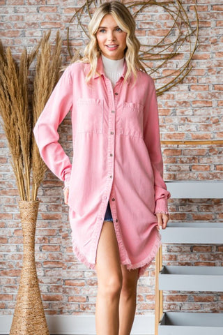 Shop Veveret Button-Up Shirt Dress - High-Quality U.S. Made Women’s Fashion with Free & Fast Shipping