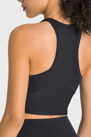 Shop Millennia Racerback Cropped Sports Tank - High-Quality U.S. Made Women’s Fashion with Free & Fast Shipping