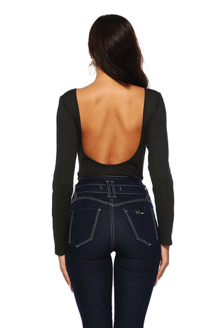 Shop Button Detail Bodysuit - High-Quality U.S. Made Women’s Fashion with Free & Fast Shipping