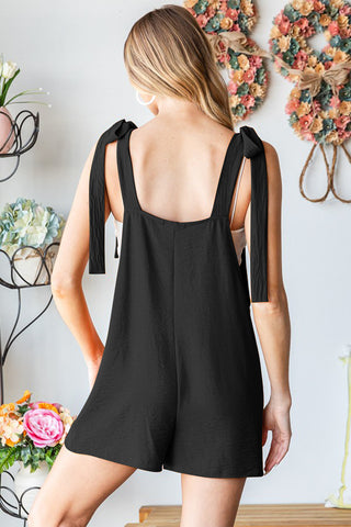 Shop Heimish Full Size Sleeveless Romper with Pockets - High-Quality U.S. Made Women’s Fashion with Free & Fast Shipping