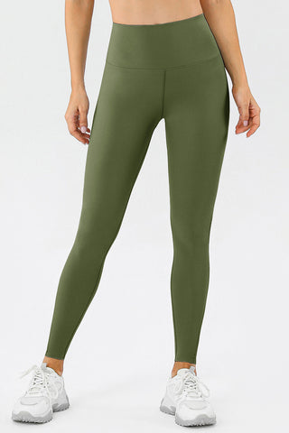 Shop Matcha Green High Waist Skinny Active Pants - High-Quality U.S. Made Women’s Fashion with Free & Fast Shipping