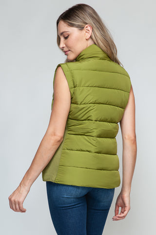 Shop Snobbish Zip Up Turtleneck Vest with Pockets - High-Quality U.S. Made Women’s Fashion with Free & Fast Shipping