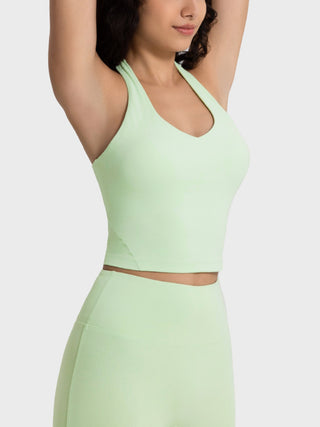 Shop Millennia Cropped Sport Tank - High-Quality U.S. Made Women’s Fashion with Free & Fast Shipping