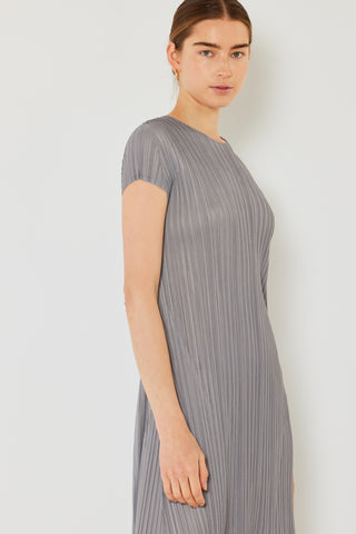 Shop Marina West Swim Pleated Cap Sleeve A-Line Dress - High-Quality U.S. Made Women’s Fashion with Free & Fast Shipping