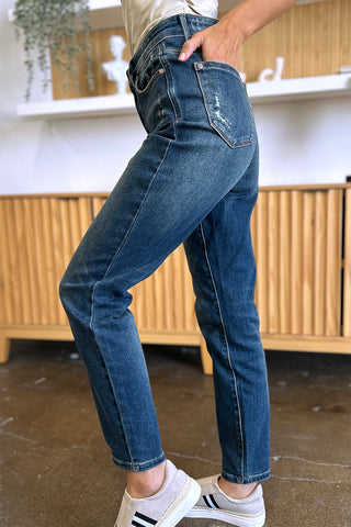 Shop Judy Blue Full Size Tummy Control High Waist Slim Jeans - High-Quality U.S. Made Women’s Fashion with Free & Fast Shipping