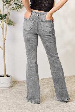 Shop Kancan High Waist Slim Flare Jeans - High-Quality U.S. Made Women’s Fashion with Free & Fast Shipping