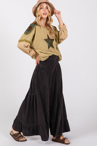 Shop SAGE + FIG High Rise Corduroy Wide Leg Pants - High-Quality U.S. Made Women’s Fashion with Free & Fast Shipping