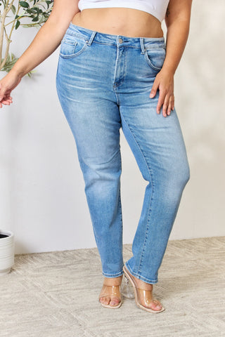 Shop RISEN Full Size Mid Rise Skinny Jeans - High-Quality U.S. Made Women’s Fashion with Free & Fast Shipping