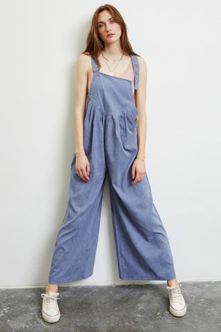 Shop HEYSON Full Size Wide Leg Overalls with Pockets - High-Quality U.S. Made Women’s Fashion with Free & Fast Shipping