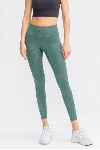 Shop Teal High Waist Active Leggings - High-Quality U.S. Made Women’s Fashion with Free & Fast Shipping