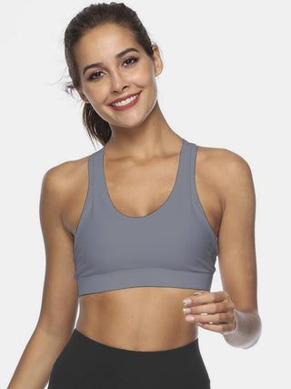 Shop Cutout Scoop Neck Active Tank - High-Quality U.S. Made Women’s Fashion with Free & Fast Shipping