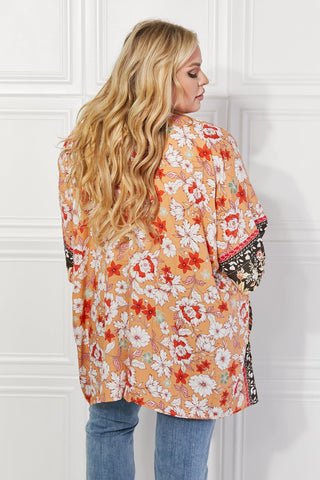 Shop Justin Taylor Peachy Keen Cover-Up Kimono - High-Quality U.S. Made Women’s Fashion with Free & Fast Shipping