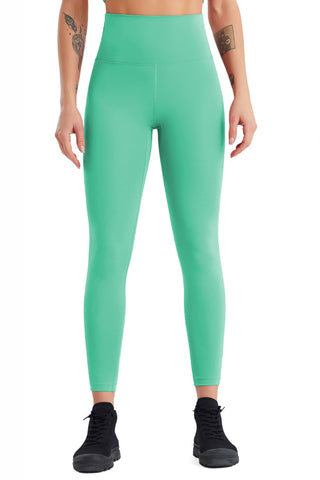 Shop Neon Green High Waist Wide Waistband Active Pants - High-Quality U.S. Made Women’s Fashion with Free & Fast Shipping