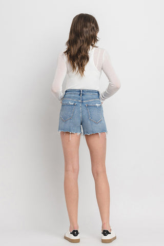 Shop Vervet by Flying Monkey High Rise Denim Shorts - High-Quality U.S. Made Women’s Fashion with Free & Fast Shipping